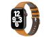 WiWu Vintage „Crazy Horse“ Lederarmband für die Apple Watch Series 1-9 / SE - 38/40/41 mm / Series 10 - 42 mm - Hellbraun