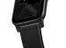 Nomad Modernes Lederarmband für die Apple Watch Series 1-10 / SE / Ultra (2) - 42/44/45/46/49 mm - Schwarz/Schwarz