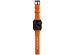 Nomad Robustes Armband FKM für die Apple Watch Series 1-10 / SE / Ultra (2) - 42/44/45/46/49 mm - Schwarz/Orange