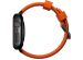 Nomad Robustes Armband FKM für die Apple Watch Series 1-10 / SE / Ultra (2) - 42/44/45/46/49 mm - Schwarz/Orange