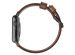 Nomad Modernes Lederarmband für die Apple Watch Series 1-10 / SE / Ultra (2) - 42/44/45/46/49 mm - Braun/Schwarz