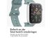 imoshion Silikonband⁺ für die Apple Watch Series 1-9 / SE - 38/40/41 mm / Series 10 - 42 mm - Cactus - Größe S/M