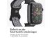 imoshion Sportarmband⁺ für die Apple Watch Series 1-9 / SE - 38/40/41 mm / Series 10 - 42 mm - Größe M/L - Black & Anthracite