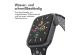 imoshion Sportarmband⁺ für die Apple Watch Series 1-9 / SE - 38/40/41 mm / Series 10 - 42 mm - Größe M/L - Black & Anthracite