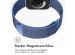 imoshion Mailändische Magnetarmband für die Apple Watch Series 1-10 / SE / Ultra (2) - 42/44/45/46/49 mm - Größe M - Blau