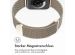 imoshion Mailändische Magnetarmband für die Apple Watch Series 1-10 / SE / Ultra (2) - 42/44/45/46/49 mm - Größe M - Starlight