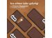 Accezz Premium Leather Card Slot Back Cover für das Samsung Galaxy S21 FE - Braun