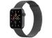 imoshion Mailändische Magnetarmband für die Apple Watch Series 1-10 / SE / Ultra (2) - 42/44/45/46/49 mm - Größe M - Schwarz