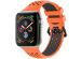 imoshion Silikonsportarmband Buckle für das Apple Watch Series 1-9 / SE - 38/40/41 mm / Series 10 - 42 mm - Orange / Schwarz