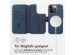 Accezz 2-in-1 Klapphülle aus Leder mit MagSafe für das iPhone 15 Pro - Nightfall Blue