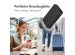 Accezz Powerbank 10.000 mAh mit integrierten Kabeln – Schwarz