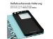 imoshion Design Klapphülle für das Xiaomi Redmi Note 13 Pro (5G) / Poco X6 - Black Blue Stripes