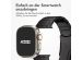 Accezz Mattes Titanstahlarmband für die Apple Watch Series 1-9 / SE / Ultra (2) – 42/44/45/49 mm – Schwarz