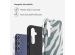 Selencia Vivid Back Cover für das Samsung Galaxy S23 FE - Colorful Zebra Pine Blue