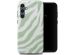 Selencia Vivid Back Cover für das Samsung Galaxy S23 FE - Colorful Zebra Sage Green