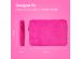 imoshion Fluffy Laptop Hülle 15-16 Zoll - Laptop Sleeve - Hot Pink