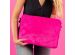 imoshion Fluffy Laptop Hülle 13-14 Zoll - Laptop Sleeve - Hot Pink