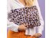 imoshion Fluffy Laptop Hülle 13-14 Zoll - Laptop Sleeve - Leopard Lilac