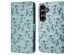 imoshion Design Klapphülle für das Samsung Galaxy S24 Plus - Blue Flowers