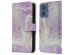 imoshion Design Klapphülle für das Motorola Moto G04 / G24 - Purple Marble