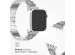 Selencia Sparkle Armband für die Apple Watch Series 1-9 / SE - 38/40/41 mm / Series 10 - 42 mm - Silber