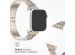 Selencia Sparkle Armband für die Apple Watch Series 1-9 / SE - 38/40/41 mm / Series 10 - 42 mm - Champagnergold