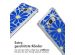 imoshion Design Hülle mit Band für das Samsung Galaxy S8 - Cobalt Blue Flowers Connect