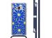 imoshion Design Hülle mit Band für das Samsung Galaxy S8 - Cobalt Blue Flowers Connect