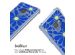 imoshion Design Hülle mit Band für das Samsung Galaxy S9 - Cobalt Blue Flowers Connect