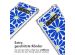 imoshion Design Hülle mit Band für das Samsung Galaxy S10 - Cobalt Blue Flowers Connect