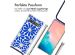 imoshion Design Hülle mit Band für das Samsung Galaxy S10 - Cobalt Blue Flowers Connect