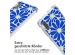 imoshion Design Hülle mit Band für das Samsung Galaxy A50 - Cobalt Blue Flowers Connect