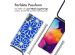 imoshion Design Hülle mit Band für das Samsung Galaxy A50 - Cobalt Blue Flowers Connect