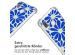 imoshion Design Hülle mit Band für das Samsung Galaxy A40 - Cobalt Blue Flowers Connect