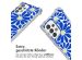 imoshion Design Hülle mit Band für das Samsung Galaxy A33 - Cobalt Blue Flowers Connect