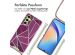 imoshion Design Hülle mit Band für das Samsung Galaxy A34 - Bordeaux Graphic