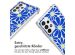 imoshion Design Hülle mit Band für das Samsung Galaxy A52(s) (5G/4G) - Cobalt Blue Flowers Connect