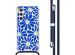 imoshion Design Hülle mit Band für das Samsung Galaxy A54 (5G) - Cobalt Blue Flowers Connect