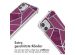 iMoshion Design Hülle mit Band für das iPhone 12 Mini - Bordeaux Graphic