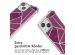iMoshion Design Hülle mit Band für das iPhone 13 Mini - Bordeaux Graphic