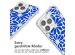 imoshion Design Hülle mit Band für das iPhone 14 Pro - Cobalt Blue Flowers Connect