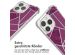 iMoshion Design Hülle mit Band für das iPhone 15 Pro - Bordeaux Graphic