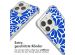 imoshion Design Hülle mit Band für das iPhone 15 Pro Max - Cobalt Blue Flowers Connect