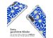 imoshion Design Hülle mit Band für das Huawei P30 Lite - Cobalt Blue Flowers Connect