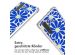 imoshion Design Hülle mit Band für das Huawei P30 Pro - Cobalt Blue Flowers Connect