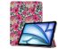 imoshion Design Trifold Klapphülle für das iPad Air 13 Zoll (2024) M2 - Floral Watercolor