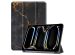 iMoshion Design Trifold Klapphülle für das iPad Pro 13 (2024) M4 - Black Marble