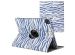 imoshion 360° drehbare Design Klapphülle für das iPad Air 13 inch (2024) M2 - White Blue Stripes