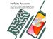 imoshion Silikonhülle design mit Band für das Samsung Galaxy A14 (5G/4G) - Petrol Green Groovy