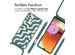 imoshion Silikonhülle design mit Band für das Samsung Galaxy A32 (4G) - Petrol Green Groovy